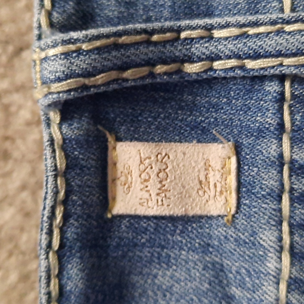 Sz 3 Almost Famous Light Blue Flare Jeans - Picture 10 of 13